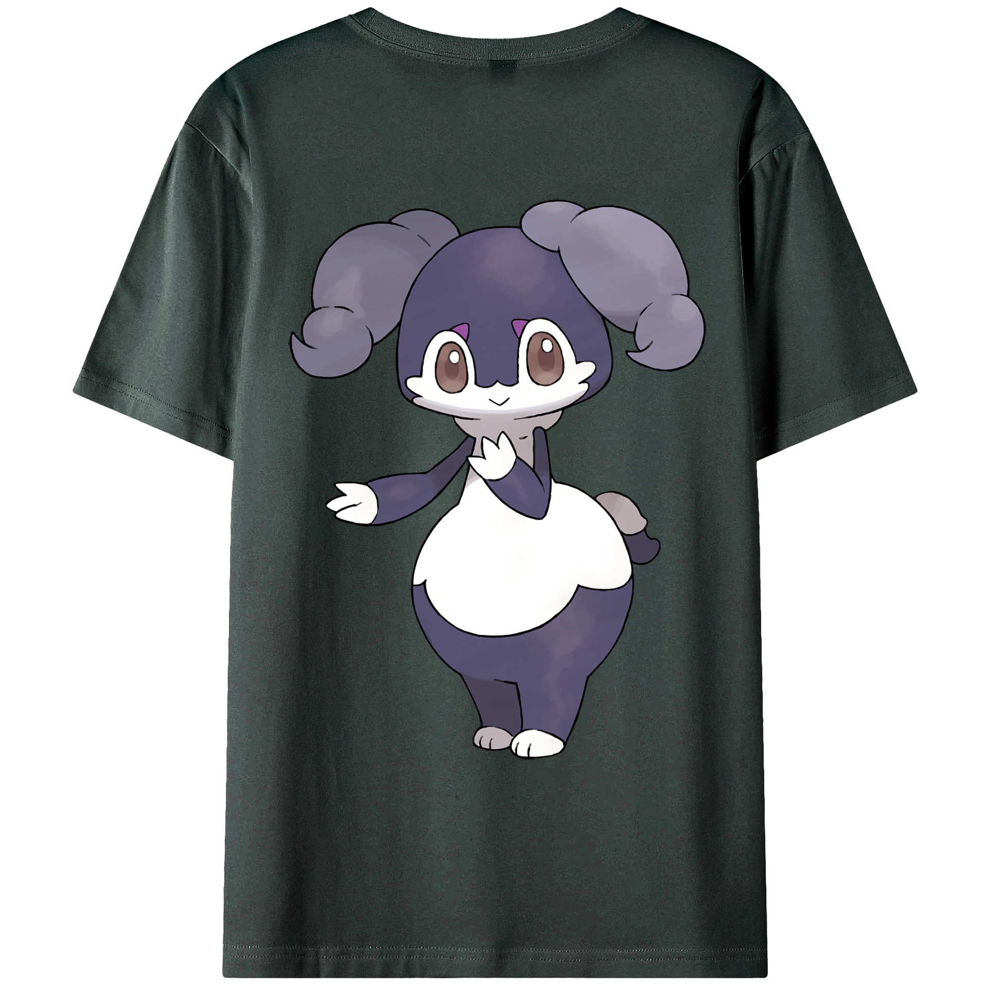 （画像用） ポケットモンスター Pokémon 綿100％ メンズ半袖Tシャツ（バックプリント） 通気性